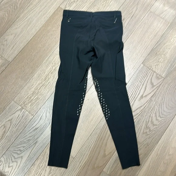 EGO7 slate blue grey riding breeches pants knee patch hunter jumper 26 IT 40 - Picture 5 of 10